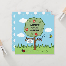 Personlig Träd födelsemeddelande