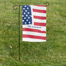 Personlig trädgårdsflagga för USA