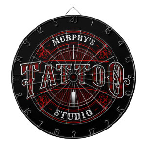 Personlig Traditional Stil Tattoo Studio Shop Darttavla