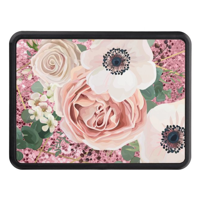 Personlig Trailer Hitch Geometric Garden Ro Dragkroksskydd (Framsidan)