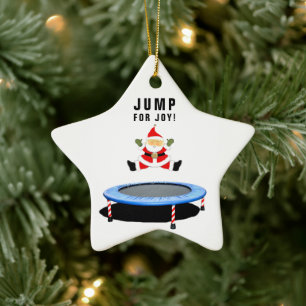 personlig trampolin jul julgransprydnad keramik