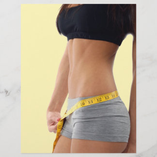 Personlig tränare - affärsflyterska reklamblad