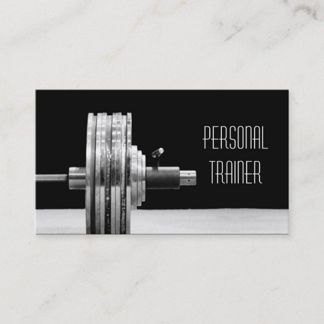 Personlig tränare, Affärskortet Fitness Visitkort (Framsida)