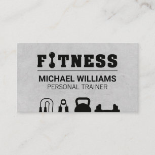 Personlig tränare Arbetsutrustning Fitness Visitkort