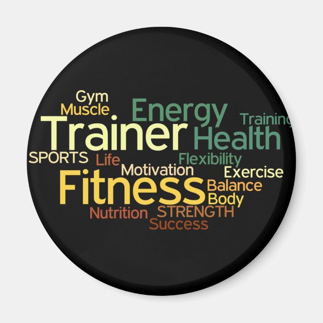 Personlig tränare eller Fitness Center Magnet (Framsidan)