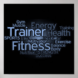 Personlig tränare eller Fitness Center Poster
