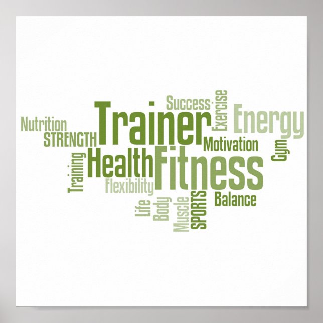 Personlig tränare eller Fitness Center Poster (Framsidan)