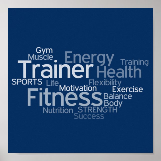 Personlig tränare eller Fitness Center Poster (Framsidan)