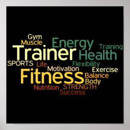 Personlig tränare eller Fitness Center Poster