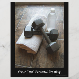 Personlig tränare eller Fitness DumbellTowel & Vat Reklamblad