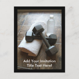 Personlig tränare eller träningsdumör Towel & Vatt Inbjudningar