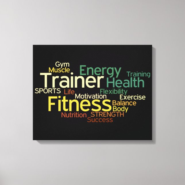Personlig tränare/Fitness Center Canvas (Framsida)
