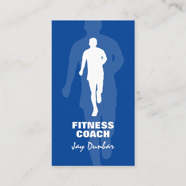 Personlig tränare fitness coach visitkort (Framsida)