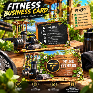 Personlig tränare Fitness-kort | Visitkort
