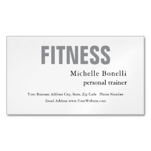Personlig tränare Fitness Modern Elegant Magnetiska Visitkort