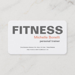 Personlig tränare Fitness Modern Elegant Visitkort