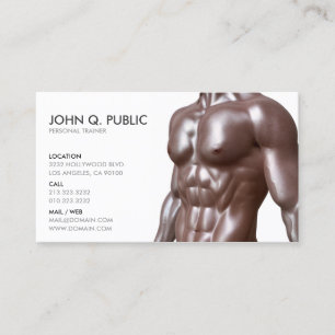 Personlig tränare Fitness Visitkort