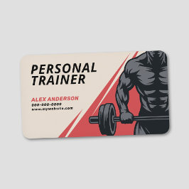 Personlig tränare för fitness och kroppsbyggande visitkort