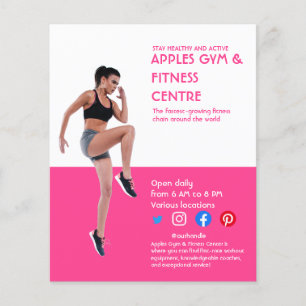 Personlig tränare för fotogym i shock rosa Flyer