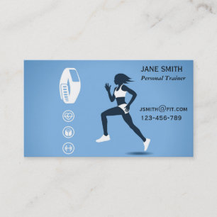 Personlig tränare Freelance Fitness Coach Visitkort