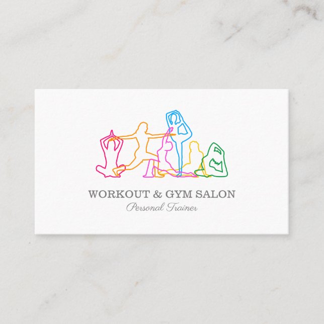 Personlig tränare Gym Visitkort (Framsida)