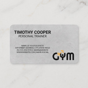 Personlig tränare Gymlogo Visitkort