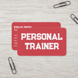 Personlig tränare inom fitness visitkort