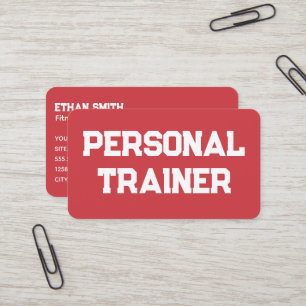 Personlig tränare inom fitness visitkort