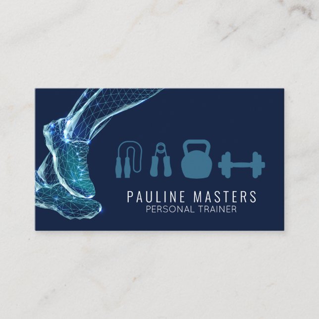 Personlig tränare | Körs | Utrustningens lämplighe Tidsbeställning Kort (Framsida)