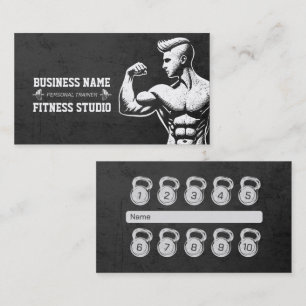Personlig tränare Loyalty Slår Kettlebell Visitkort