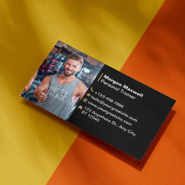 Personlig tränare med passande tränare: Modern fär Visitkort