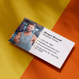 Personlig tränare med passande tränare: Modern fär Visitkort