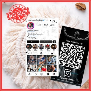 Personlig tränare Modern & Trendig Instagram Visitkort