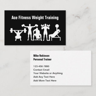 Personlig tränare och coach för fitness visitkort