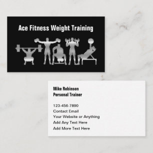 Personlig tränare och coach för fitness visitkort