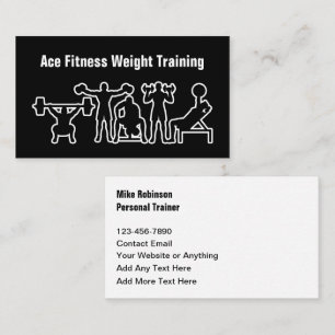Personlig tränare och coach för fitness visitkort