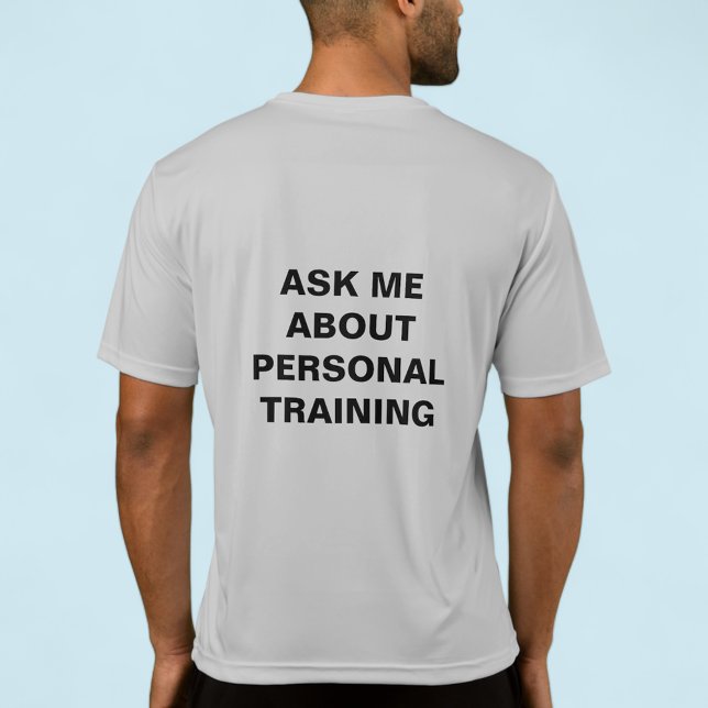 Personlig tränare T-Shirt-Anpassningsbar Skriv ut  Tee (MISOOK Custom Personal Trainer T-Shirt with Logo)