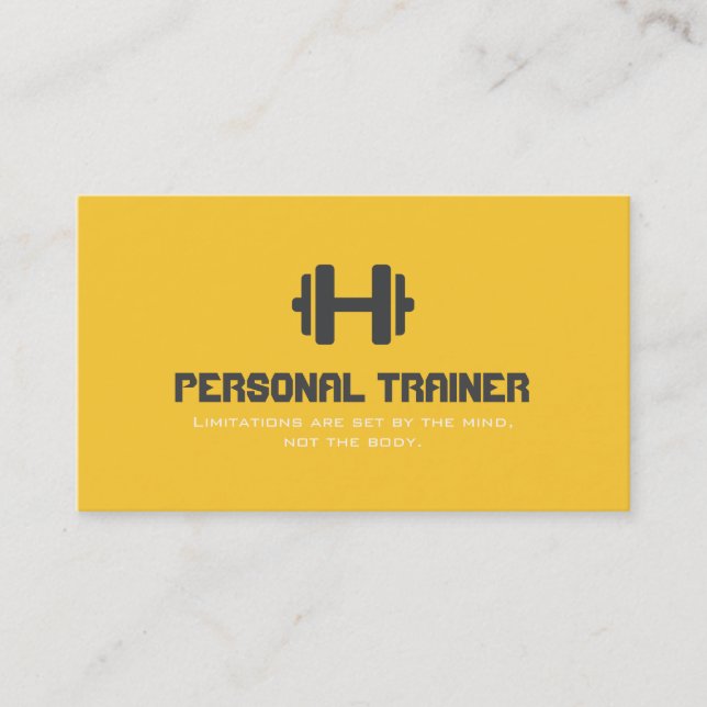 Personlig tränare träningsgym Fitness Business Visitkort (Framsida)