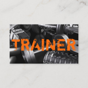 Personlig tränare träningsgym Fitness Business Visitkort