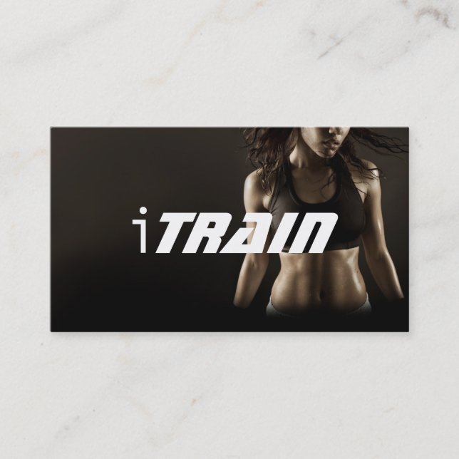 Personlig tränare träningsgym Fitness Business Visitkort (Framsida)