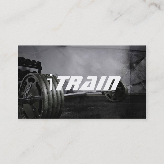 Personlig tränare träningsgym Fitness Business Visitkort (Framsida)