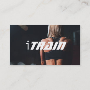 Personlig tränare träningsgym Fitness Business Visitkort