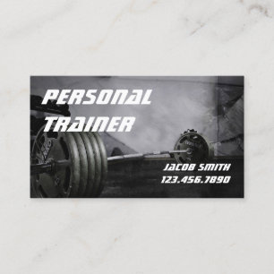 Personlig tränare träningsgym Fitness Business Visitkort