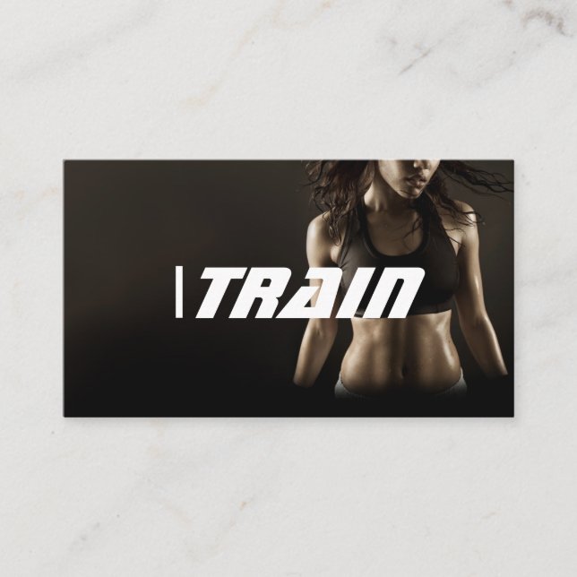 Personlig tränare träningsgym Fitness Business Visitkort (Framsida)