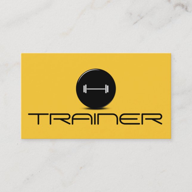 Personlig tränare träningsgym Fitness Business Visitkort (Framsida)