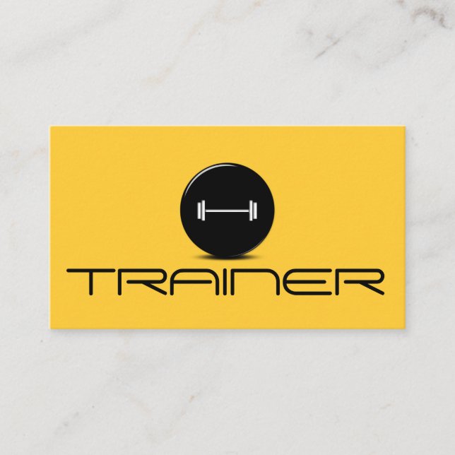 Personlig tränare träningsgym Fitness Business Visitkort (Framsida)