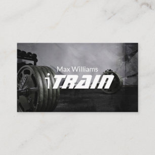 Personlig tränare träningsgym Fitness Business Visitkort