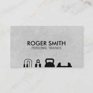 Personlig tränare Utrustning för träningsarbete Visitkort