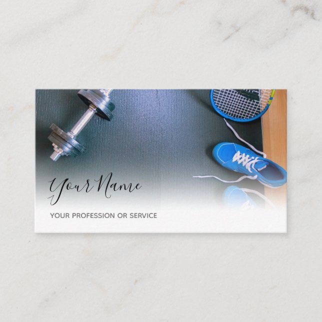 Personlig träning och träning tränar experter buss visitkort (Framsida)