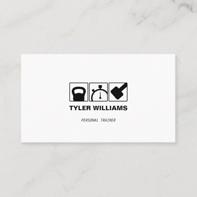 Personlig träningsträning för Kor Visitkort (Framsida)